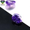Venta Caliente Transfronteriza Forma de Huevo Corte de Hielo Zircón Violeta Huevo de Paloma Zircón Morado Corte de Hielo Piedra Suelta Mayoreo
