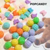 Calabaza Multicolor de Dibujos Animados Agujero Recto de Colores Pulsera DIY Collar de Cuentas Joyería Pendientes Juguetónas Coreanas y Japonesas Cuentas Sueltas