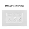 Panel de enchufes con interruptor estándar brasileño, tipo 118, blanco, 20 A, doble USB, tipo C, calibre 3 orificios, para teléfono y ordenador, oculto
