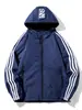 Versión coreana de chaqueta holgada para hombre con capucha en stock juvenil otoño 2025 nueva generación de pelo