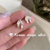 Estilo Japonés Estilo Coreano Diseño de Nicho Pendientes de Alta Gama Plata de Ley S925 Pendientes de Lazo Joyería para Perforación de Oreja