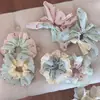 Scrunchie Cuadrado con Tema de Cereza para Mujer, Goma para el Cabello de Alta Gama en Colores Dulces, Cuerda para el Cabello, Diadema, Scrunchie