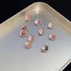 Novo produto transfronteiriço: Zircônia banhada em cor degradê, corte aranha 6mm, pedra solta para joias DIY, nail art e brincos