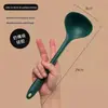 Uso doméstico espátula de silicone colher de sopa concha colher de arroz frigideira antiaderente espátula de silicone especial resistente a altas temperaturas para cozinha doméstica