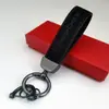 Colgante de Llavero de Cuero Gamuzado de Gama Alta para Coche Llavero con Logo de Coche Decoración de Llavero Colgante de Cintura de Metal Venta al por Mayor