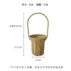 Novo Chapéu Cesta de Flores Tecida Buquê de Flores Arranjo Floral Bolsa de Mão Cesta Artesanal Criativa Presente DIY Materiais Florais