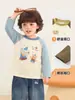Camiseta básica infantil Kaka Panda, ropa de invierno para niñas, tops de invierno para niños, camiseta de manga larga de otoño e invierno para bebé, moderna