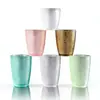 Taza Acrílica Colorida Set de Vasos para Beber en Casa Anticaída Restaurante Transparente Taza para Bebidas y Té Taza de Plástico Resistencia a Altas Temperaturas