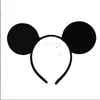 Diadema Cabeza de Mickey Mouse Orejas Negras Spot Diadema de Mickey Diadema de Minnie Diadema de Orejas de Animal Tocados para Fiesta de Graduación
