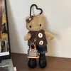 Bolsa Colgante Hello Kitty Piernas Largas Fragancia Ligera Muñeca de Peluche Dibujos Animados Lindo Llavero de Corazón Colgante de Regalo