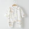 Ropa para Recién Nacido Algodón Puro Mameluco para Bebé Recién Nacido Verano Ropa para Aire Acondicionado Sección Delgada 0 a 3 Meses
