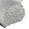 Pedras Preciosas Cultivadas, Formato Redondo, Ultra-Branco 7A, 0,8-3mm, Pedra de Silício de Carbono Sintética, Moissanita, Atacado