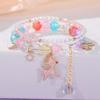Pulsera de Cuentas Pequeña y Fresca Kt, Pulsera de Dibujos Animados de Aspecto Elevado, Pareja de Dibujos Animados Femenina, Pulsera Colgante Sanrio del Mismo Estilo