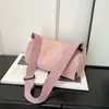 Nova Bolsa Transversal Estilo Coreano Bolsa de Ombro Leve Feminina Esporte e Lazer Bolsa Transversal de Nylon Bolsa Quadrada Pequena Bolsa de Tecido