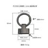 Hebilla de anillo de resorte de 4 mm y 1 pulgada de grosor para equipaje, bolso, accesorios de hardware, material de desgaste, reloj colgante, llavero de coche, hebilla de conexión decorativa