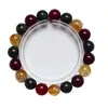 [Moyun Ningxuan] Pulsera de Cristal Natural Oro Negro Super Siete para Mujer Fácil de Combinar Regalo Pulsera de Cristal Blanco Venta al por Mayor