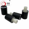 Yrfknob Perilla de Metal Negro Granallado Diámetro Exterior 15 x 20 mm Núcleo de Goma Alto Saliente 10 Perilla de Volumen de Audio