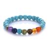Jóias exclusivas transfronteiriças pulseira de ioga de pedra vulcânica colorida pulseira mais vendida da Amazon atacado Amazon wish