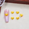 Acessórios de Arte para Unhas Desenho Animado Pato Amarelo Mini Ovo Pochê Fofo Resina Estereoscópica Acessórios de Unha Usáveis Acessórios de Coração
