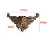 Acessórios de Decoração para Portas em Aço Inoxidável, Flor de Canto em Formato de Morcego para Portão de Pátio, Placa de Cobertura de Flor de Orquídea Borboleta para Canto de Borda de Porta de 90 Graus