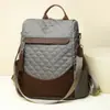 Mochila Feminina Transfronteiriça Verão Nova Moda Malha de Diamante Mochila Feminina Grande Capacidade Versátil Leve Bolsa de Viagem