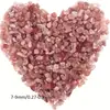 Venda por atacado de fábrica de cascalho de cristal natural cascalho de cristal morango vermelho materiais de decoração de interiores venda direta da fábrica