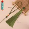 Cordão de Lanyard Pendurado com Borla Combinação Cabide de Carro Cuia Material DIY Borla com Contas Acessórios de Joias Semi-Acabados Borla Pendente