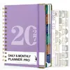 2027 Agenda Diária Amazon Capa de Couro Caderno Espiral A5 Bloco de Notas Inglês Transfronteiriço Personalização