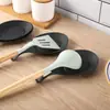 Protetor de Colher de Sopa Explosivo Transfronteiriço Fácil de Limpar Suporte para Utensílios de Cozinha Suporte de Silicone para Colher Almofada de Armazenamento Almofada de Colher com Isolamento Térmico Prato de Sabores