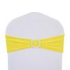 Alças de Flor com Laço para Encosto de Cadeira Capa Elástica para Cadeira de Hotel Casamento Camada Única Argola Personalizada Venda Quente Transfronteiriça Capa para Cadeira de Jantar Casamento