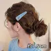 Presilha de Cabelo de Luxo com Design de Flor de Pérola, Mini Grampo para Mulheres, Adequado para Franja ou Mechas Laterais