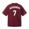 Yidao Vintage 2026 Verano Nuevo Retro Americano Insignia Desgastada Estampado Corte Hueco Holgado Casual Manga Corta Camiseta