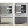 Lavabo de baño de acero inoxidable blanco leche con panal de abeja, lavabo integrado de cerámica, mueble de baño