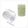Molde para vela de aromaterapia diy rosa molino de viento flor cilíndrica molde de silicona para vela en stock venta al por mayor