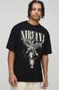 Camiseta Oversize A Estampa Nirvana Camiseta Transfronteiriça Oversized Nirvana Estampada t