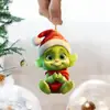 Colgante Bebé Grinch Transfronterizo Decoración Navideña para las Fiestas Colgante Decorativo para Árbol de Navidad Colgante Plano Acrílico