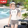 Traje de Baño de Dos Piezas para Mujer 2025 Nuevo Estilo, Cubre el Cuerpo, Adelgazante, Tallas Grandes, Conjunto Suelto de Dos Piezas, Traje de Baño para Deportes de Playa