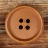 Escucha el Viento del Pino, Botones de Madera de Cuatro Agujeros de Borde Delgado, Simples y Versátiles, Estilo Vintage Creativo para Abrigos, Camisas, Chaquetas y Pantalones