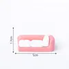 Móveis de sofá criativos para sala de casa de bonecas rosa, acessórios de decoração DIY para paisagem em miniatura, peças de exibição em miniatura