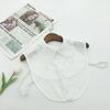 Cuello Falso Estilo Universitario para Mujer, Cuello Puntiagudo Grande de Alta Gama con Cuentas, Chaleco sin Mangas de Cuello Bajo, Cuello Accesorio para Ropa Interior, Venta al por Mayor del Fabricante