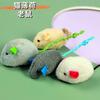 Gaiola de Brinquedo para Autoentretenimento de Gatos Rato com Pena Brinquedo para Gatos Gaiola Interativa para Alívio do Tédio Rato de Arame Pintado Brinquedo para Gatos