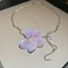 Collar de Conchas Acrílicas de Colores Transfronterizo Europeo y Americano Diseño de Nicho Cadena para Clavícula Joyería de Moda Exagerada para Mujeres
