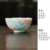 Caneca Cerâmica Master Pintada à Mão com Esmalte de Orquídea Subesmaltada Novo Conjunto de Chá Kung Fu Chinês Caneca Individual Doméstica Caneca de Degustação de Chá Xícara de Chá