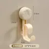 Cabide de cinco ganchos com ventosa, prateleira de armazenamento multifuncional para casa, gancho adesivo forte a vácuo sem marca, cabide para banheiro