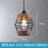 Estilo industrial exclusivo para bares de barbacoa, bares casuales, restaurantes, cuerda de cáñamo, restaurantes transfronterizos, lámparas de techo creativas, bares de ocio, café retro, té de leche