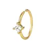 Bestseller transfronterizo anillo de nariz de plata de ley S925 con incrustaciones de circonita en forma de estrella para mujer, estilo europeo y americano, accesorio de nariz sin perforación, ear cuff, en stock, venta al por mayor
