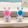 Llavero con colgante de muñeco de dibujos animados de conejo aeroespacial, llavero para bolso, adornos colgantes, actividades, pequeños obsequios para promocionar productos pequeños.