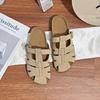 Estilo Celebridade da Internet Verão Novo Birkenstock com Solado Grosso para Mulheres, Sandálias Romanas Retrô de Alta Qualidade para Mulheres, Sapatos Femininos Trançados