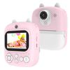 Câmera de Impressão Nova 2025 HD Câmera Dupla Polaroid Infantil Impressão Sem Tinta Câmera de Impressão Instantânea Preto e Branco