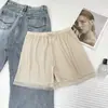 Shorts de Encaje para Mujer, Anti-Exposición, No se Enrollan, Sueltos, Ligeros, Estilo Delgado de Verano, Shorts de Seguridad sin Costuras
